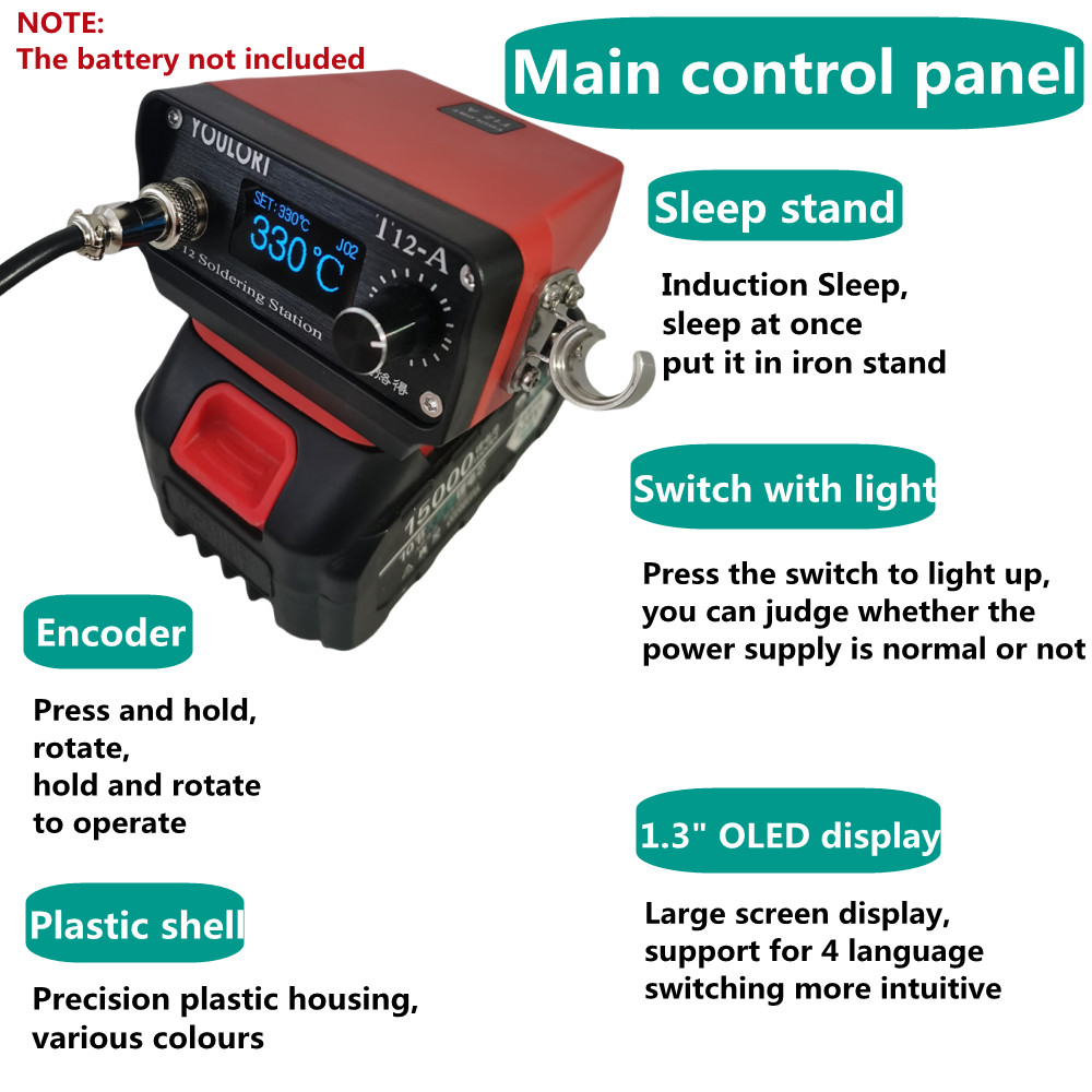 T12-A STM32 V3 Cordless Solder - Milwaukee Drill M12 Fuel 评论和价格