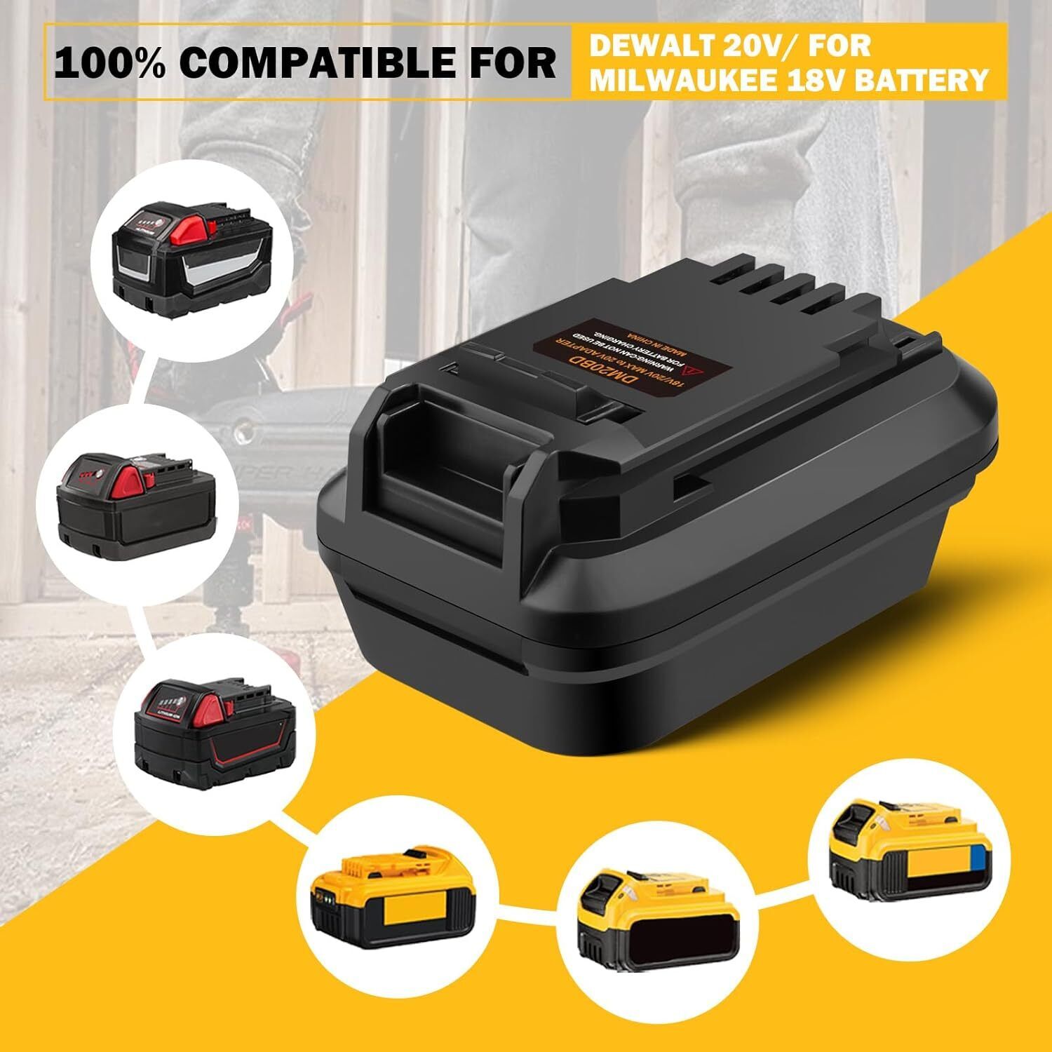 DM20BD Battery Adapter for DeW - Black+Decker Tool Cordless 评论和价格