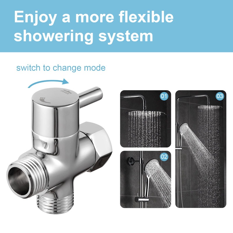 Brass Metal 3 Way Shower Head  - Shower Valve Cartridge 评论和价格