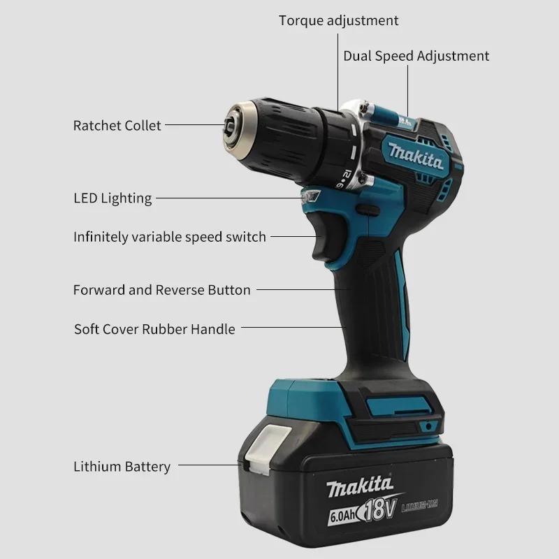 Makita 100% Genuine DDF487 Cor - Makita Drill Ddf484 评论和价格
