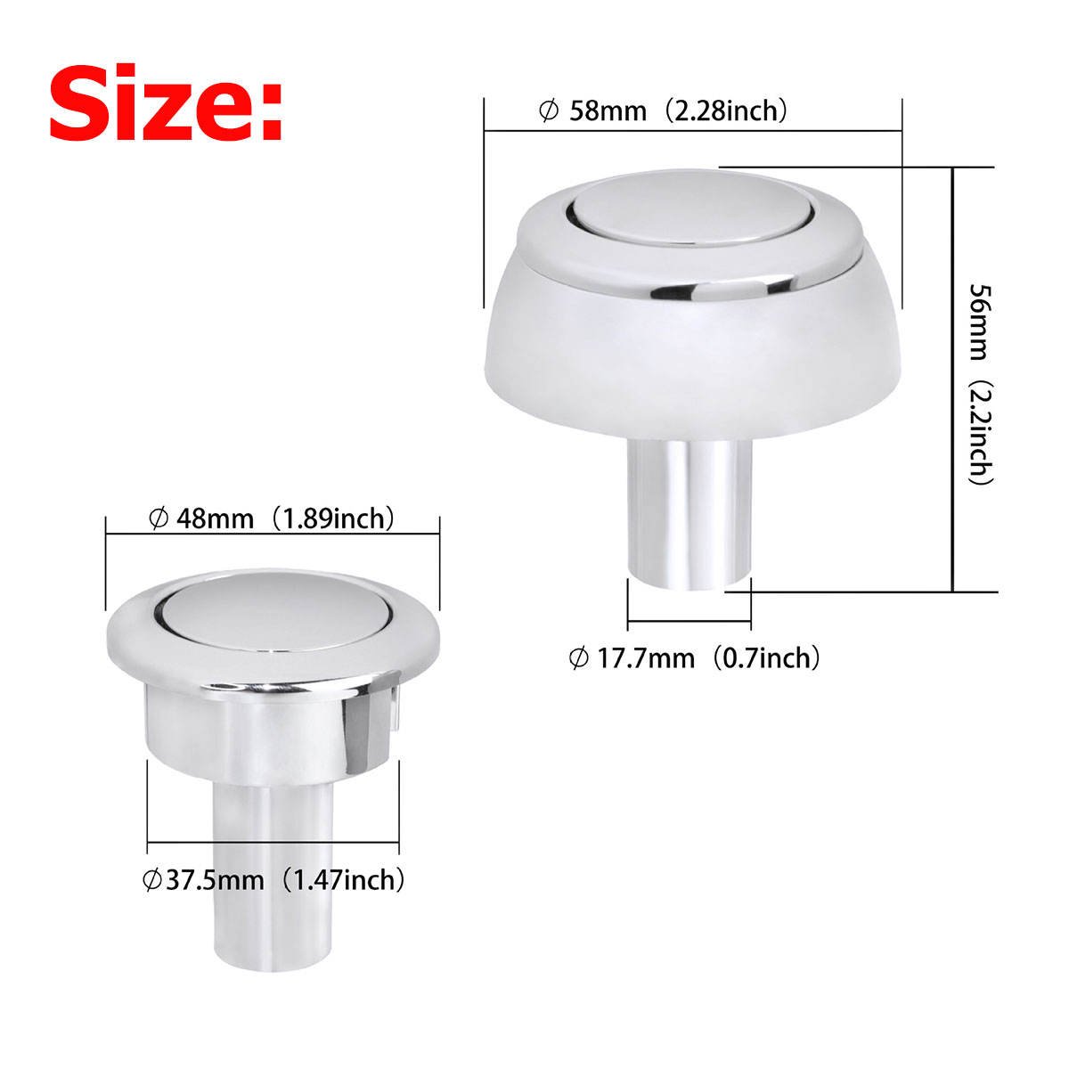 1Pcs/2Pcs 48mm Toilet Single P - Toilet Fill Valve 评论和价格